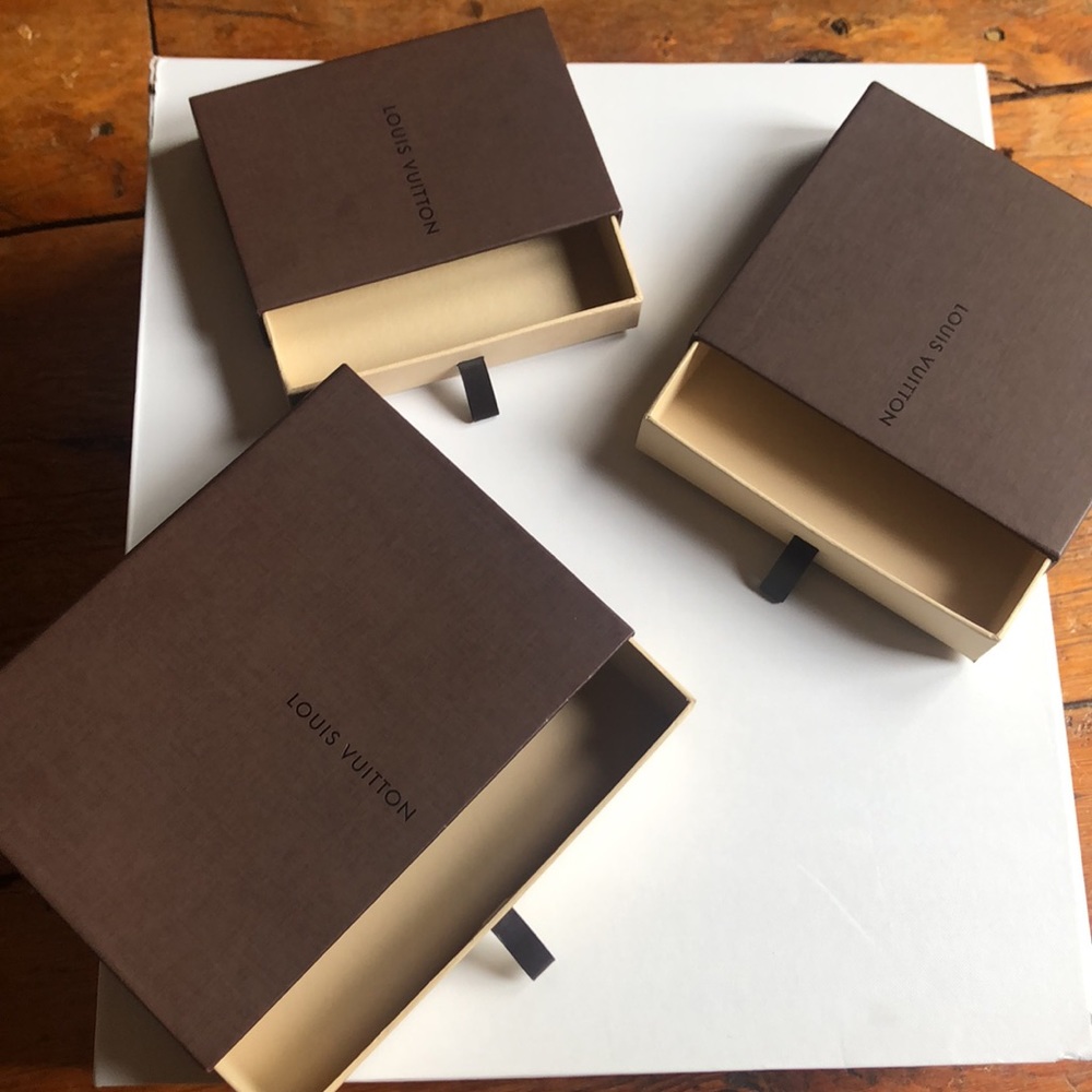 Louis Vuitton boxes and bags